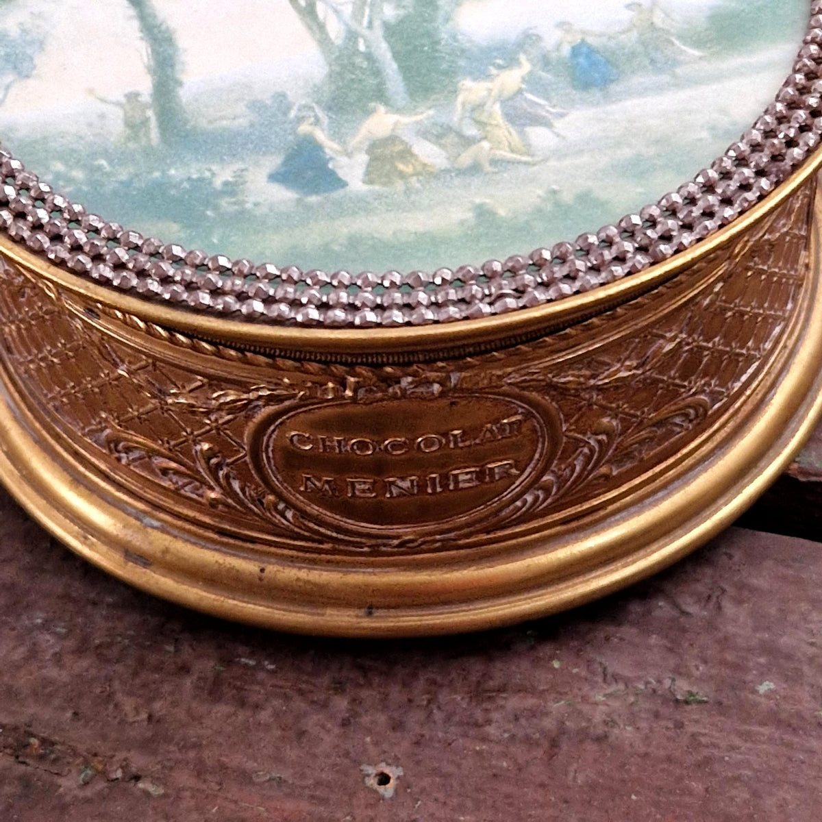 Rare Vintage Menier Chocolate Box - Louis XVI Style