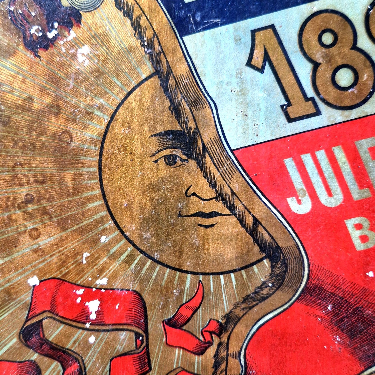 Ancien carton pub Verbena