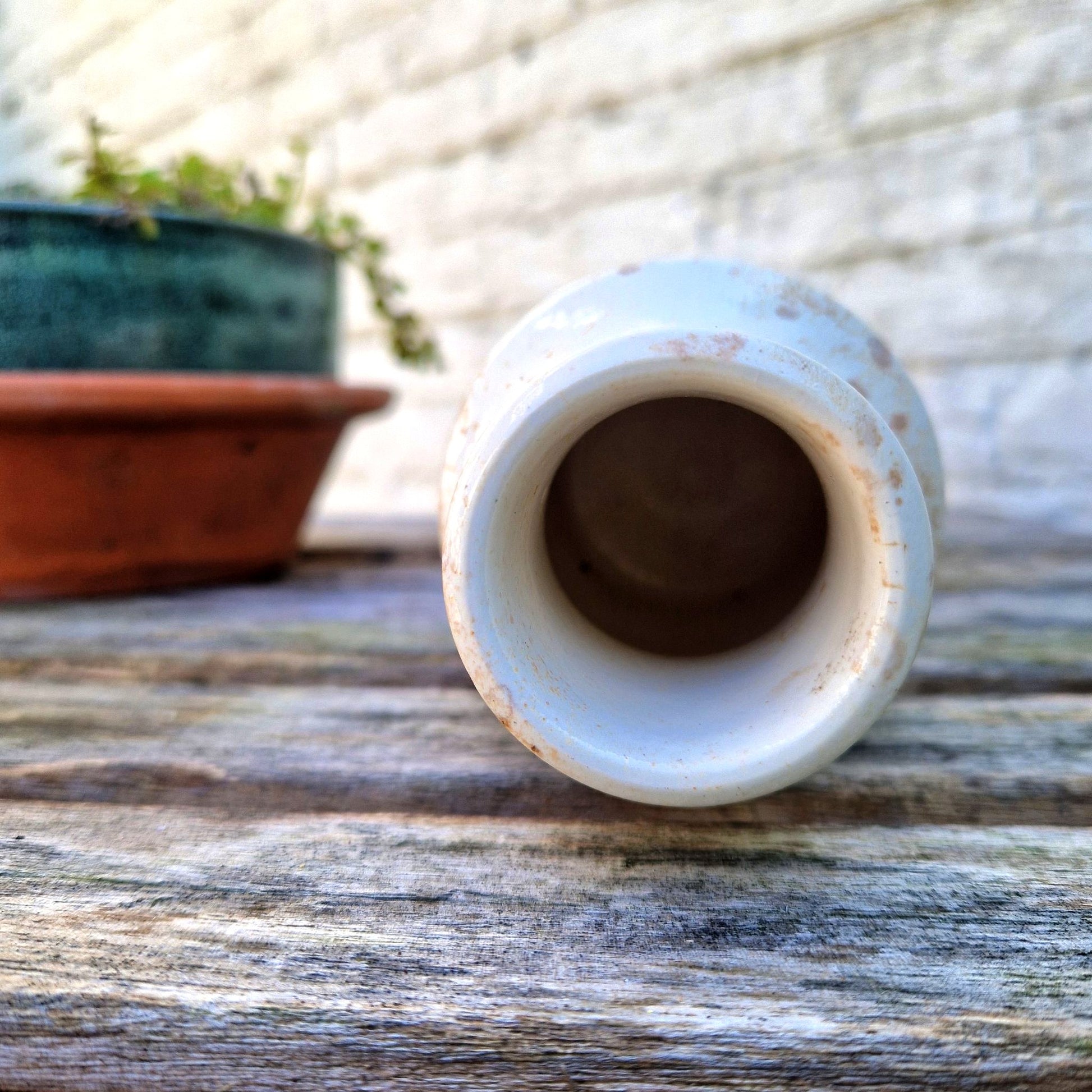 Ancien pot céramique émaillée