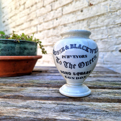 Ancien pot ceramique emaille crosse blackwell