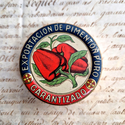 Ancienne boite tole pimenton puro