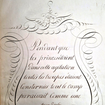 Ancienne calligraphie manuscrite