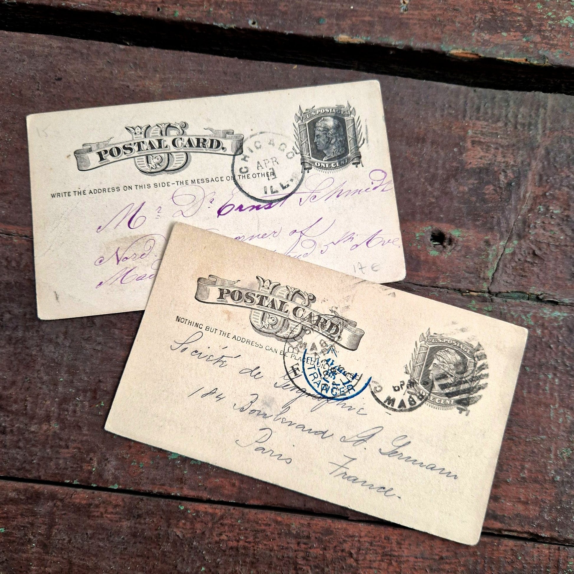 Ancienne carte postal card US