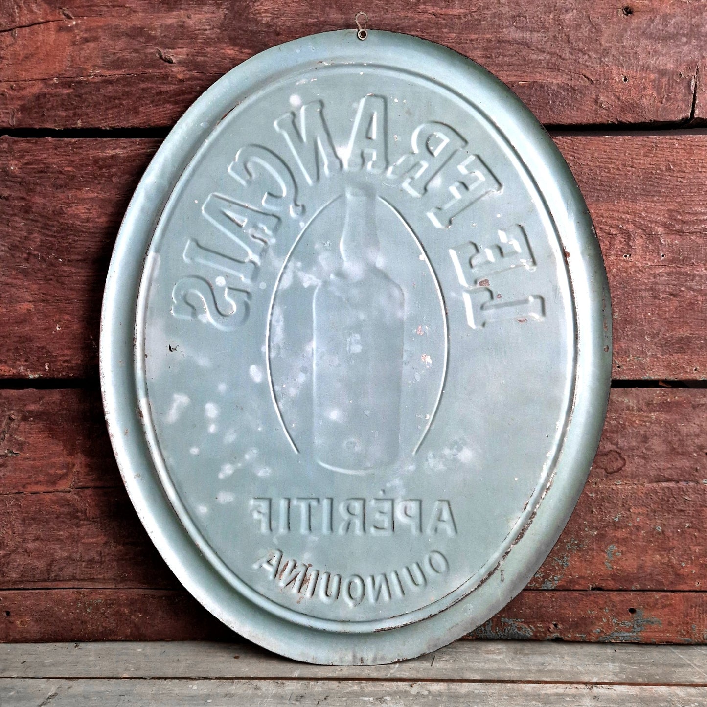 Ancienne tole publicitaire le francais