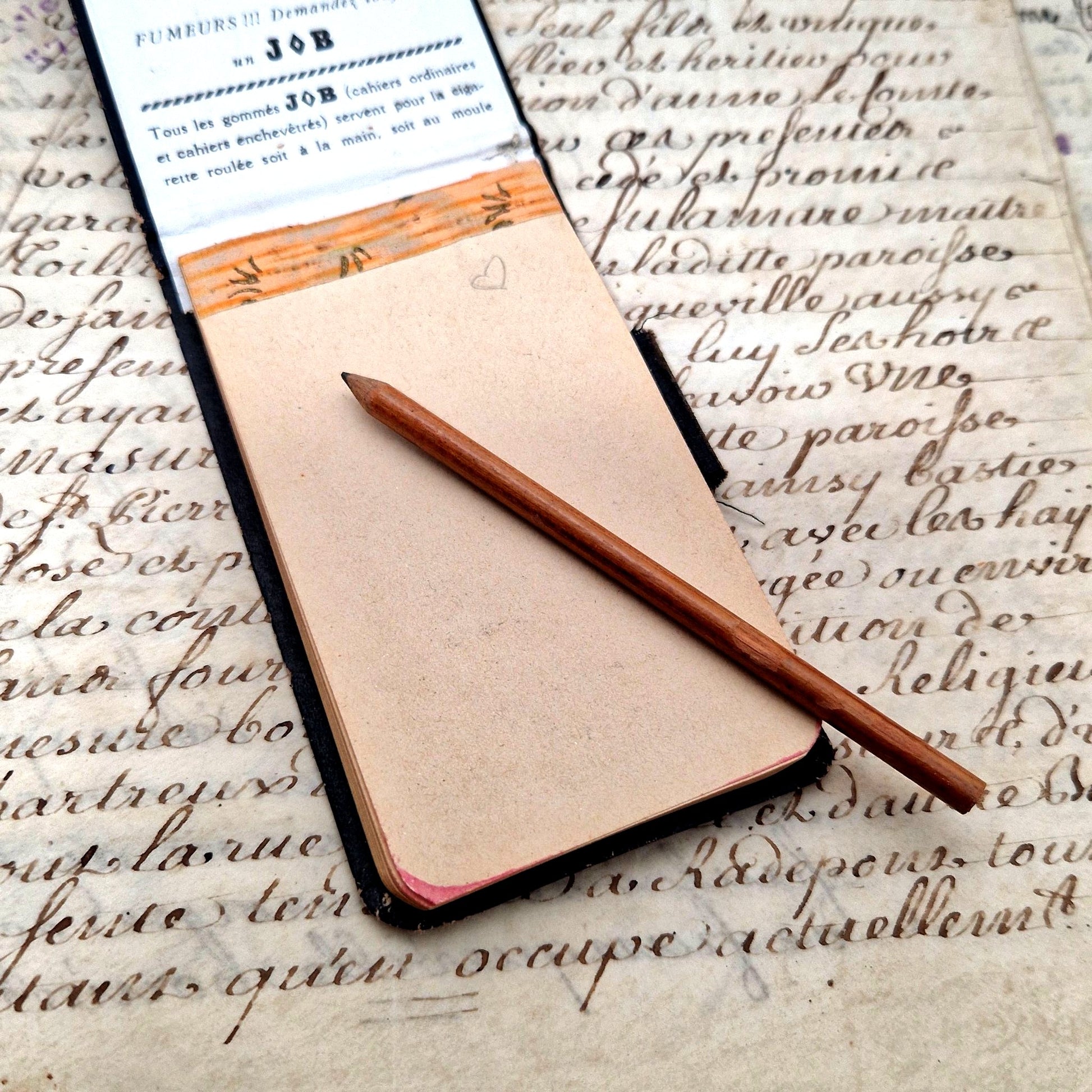 Antique JOB advertising notepad