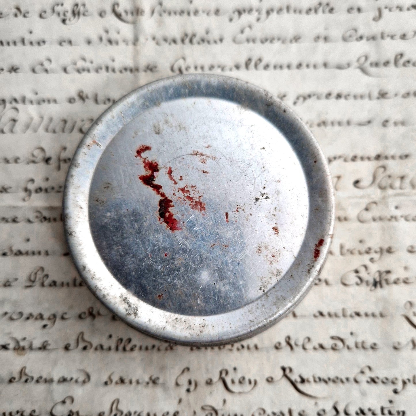 Antique Lux Cream Shoe Polish Tin box