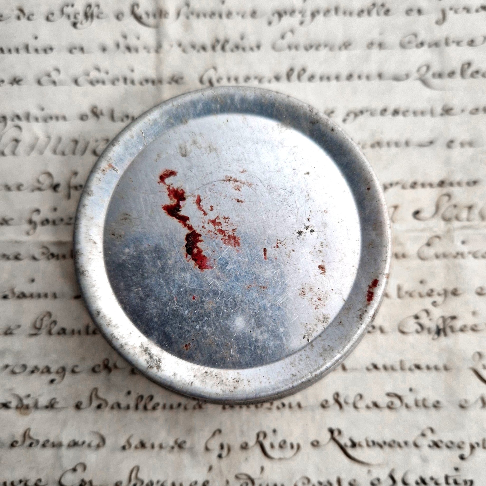 Antique Lux Cream Shoe Polish Tin box