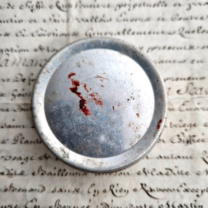 Antique Lux Cream Shoe Polish Tin box