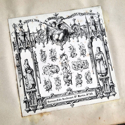 Antique Ornamental Collection of Engravings 19th Century