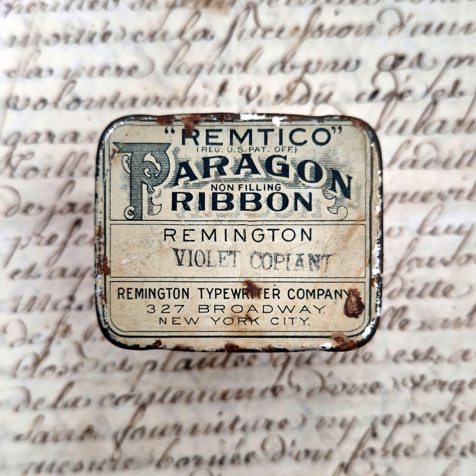 Antique Paragon typewriter ribbon box
