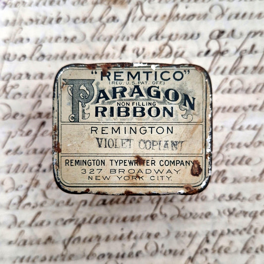 Antique Paragon typewriter ribbon box