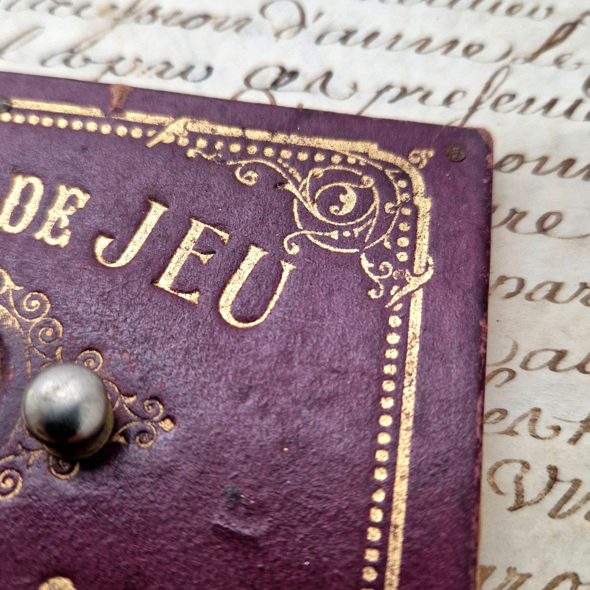 Antique game score counter board