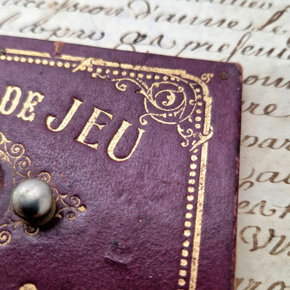Antique game score counter board