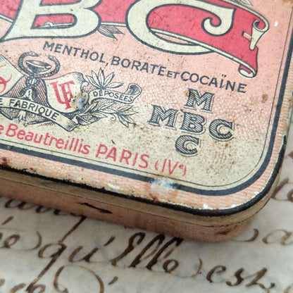 Antique pharmacy box Cocaine