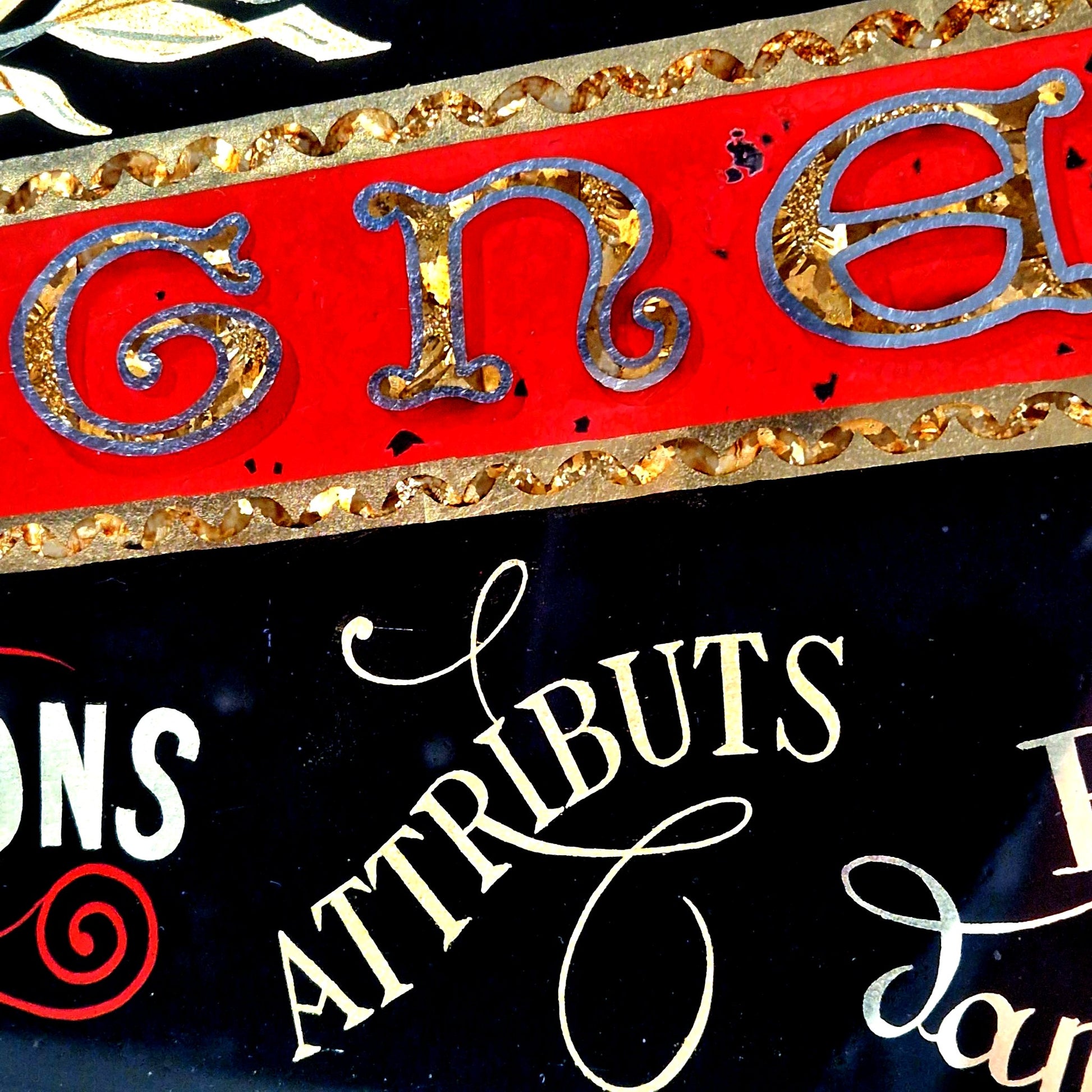 Besset reverse-painted glass sign