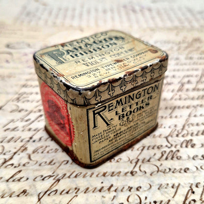 Boite publicitaire ancienne Remington Paragon Ribbon