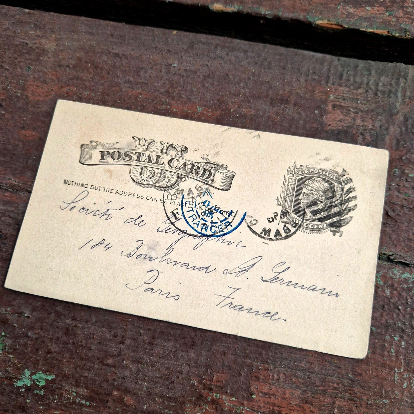 Carte postale américaine « U.S. Postal Card » - XIXe