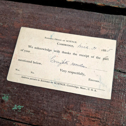 Carte postale américaine « U.S. Postal Card » - XIXe