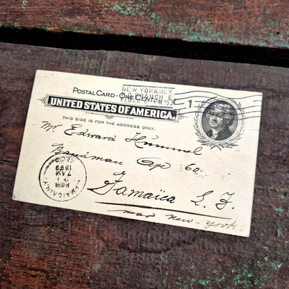 Carte postale des USA 19e