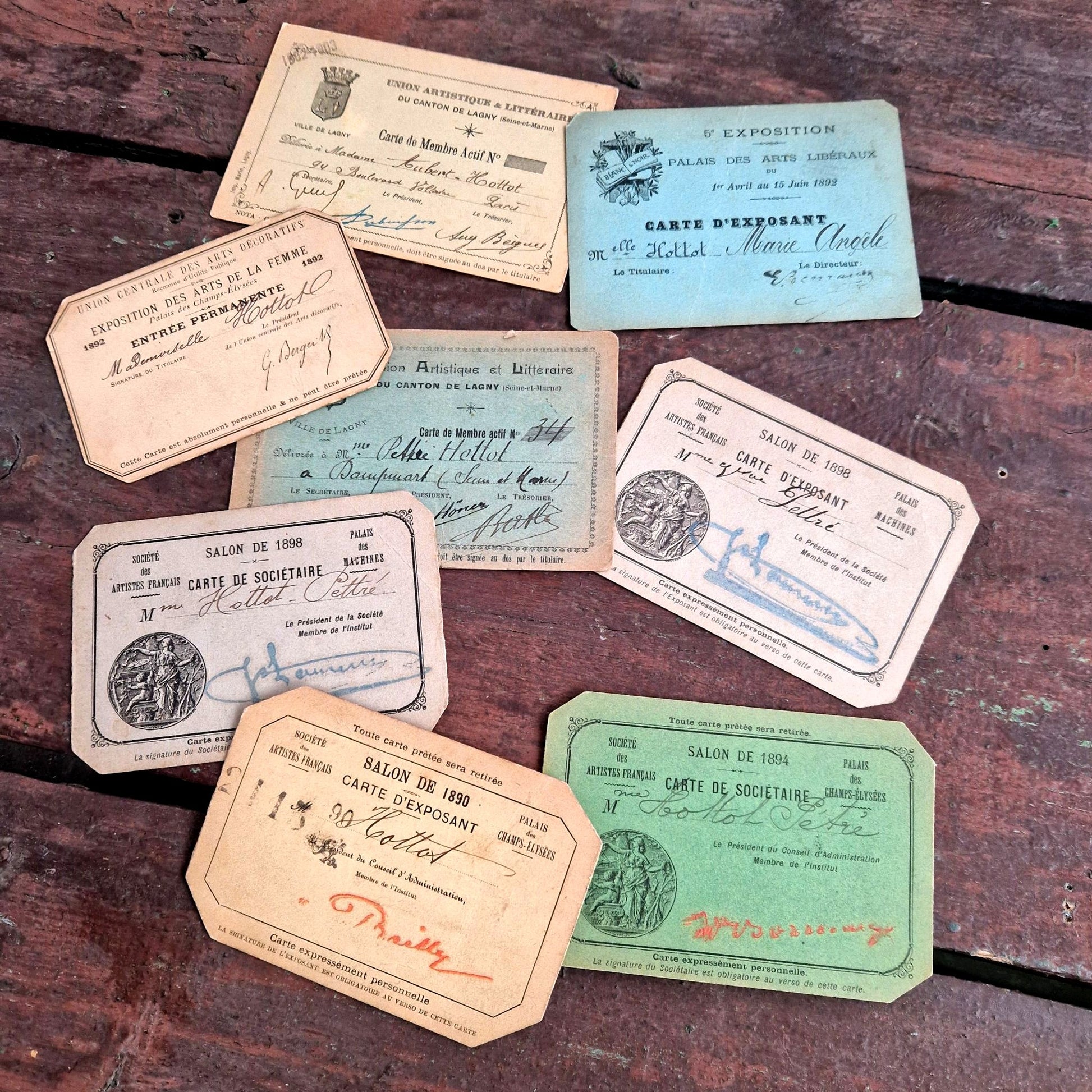 Cartes d’artiste et d’exposant