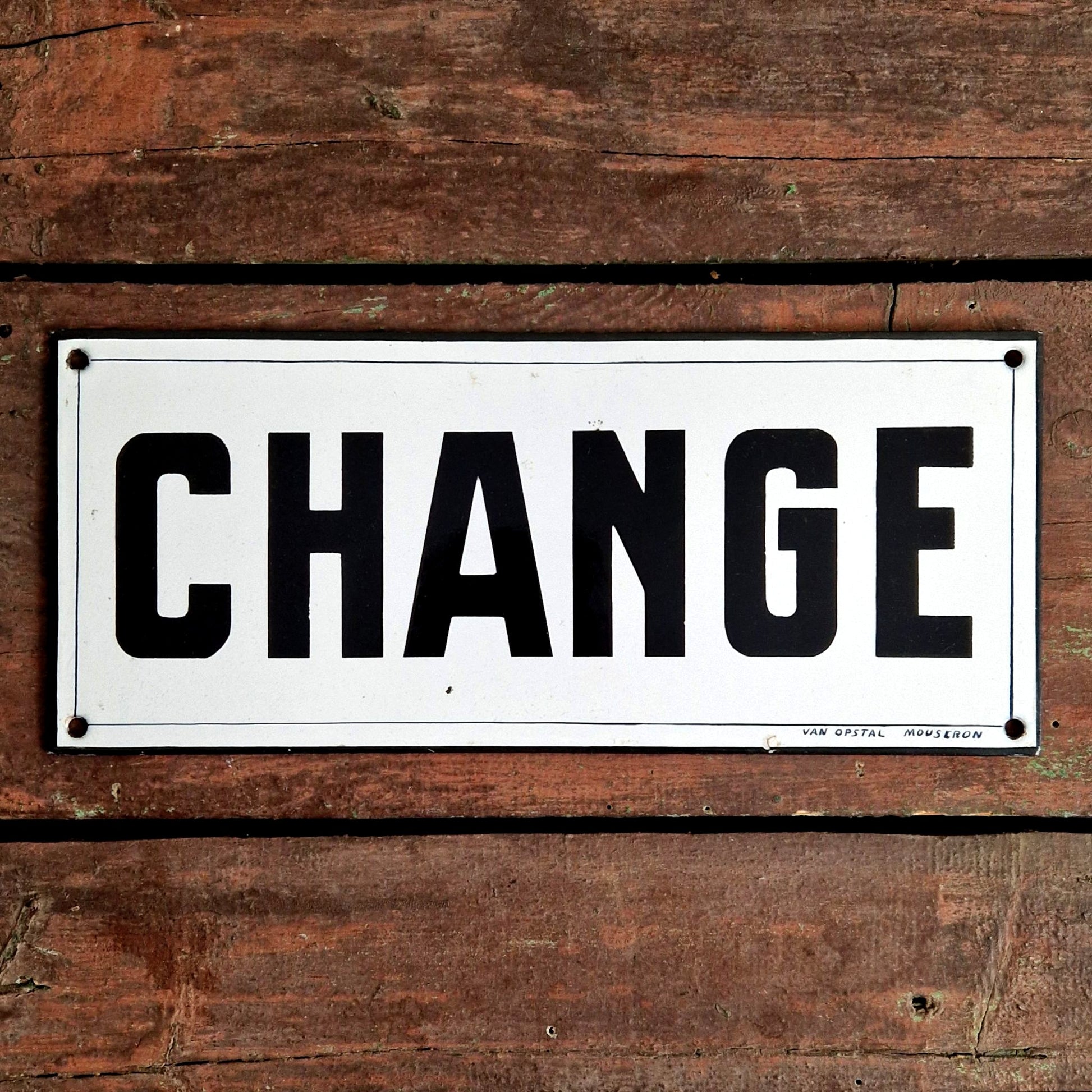 Enamel sign Change utility