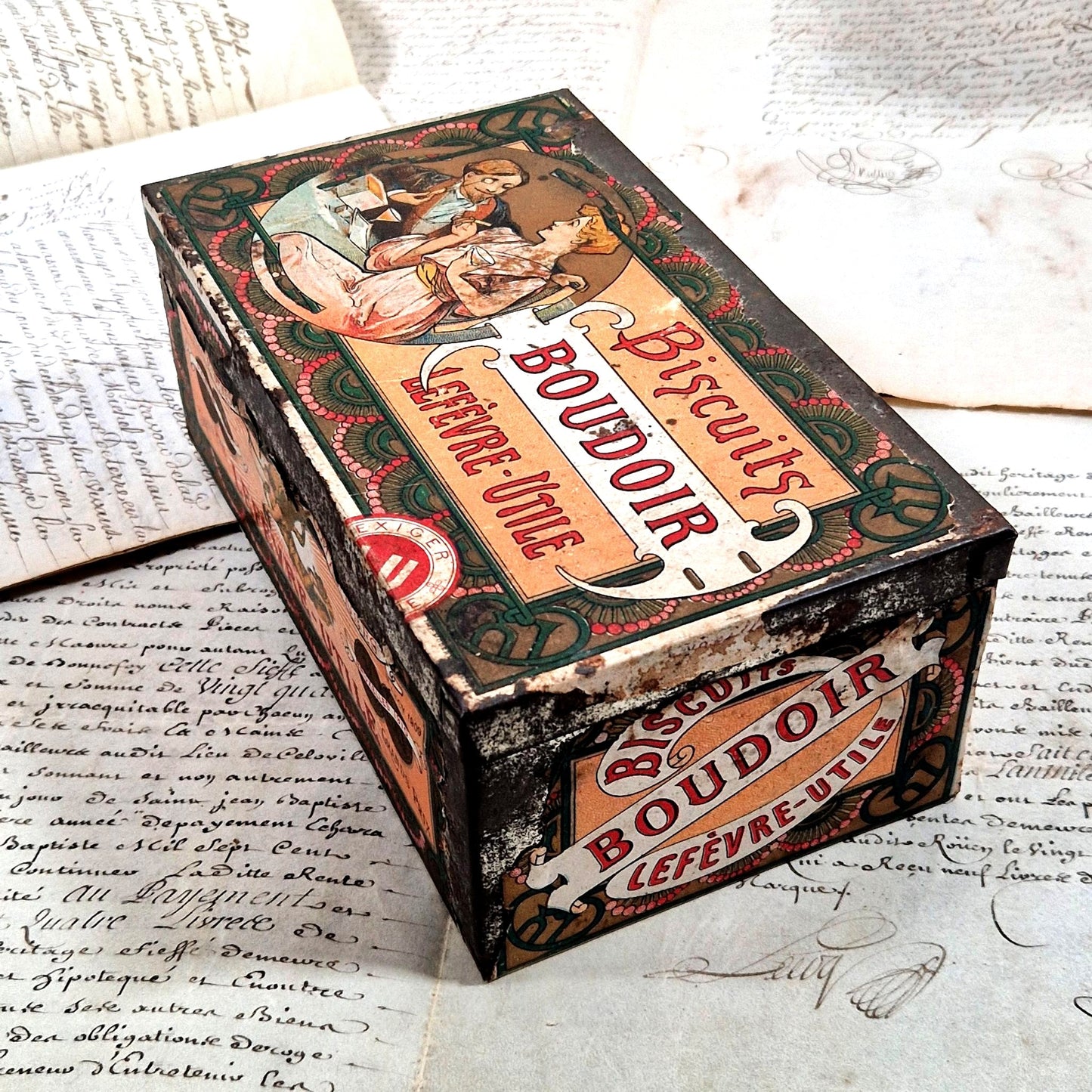 Mucha boite lu art nouveau boudoir