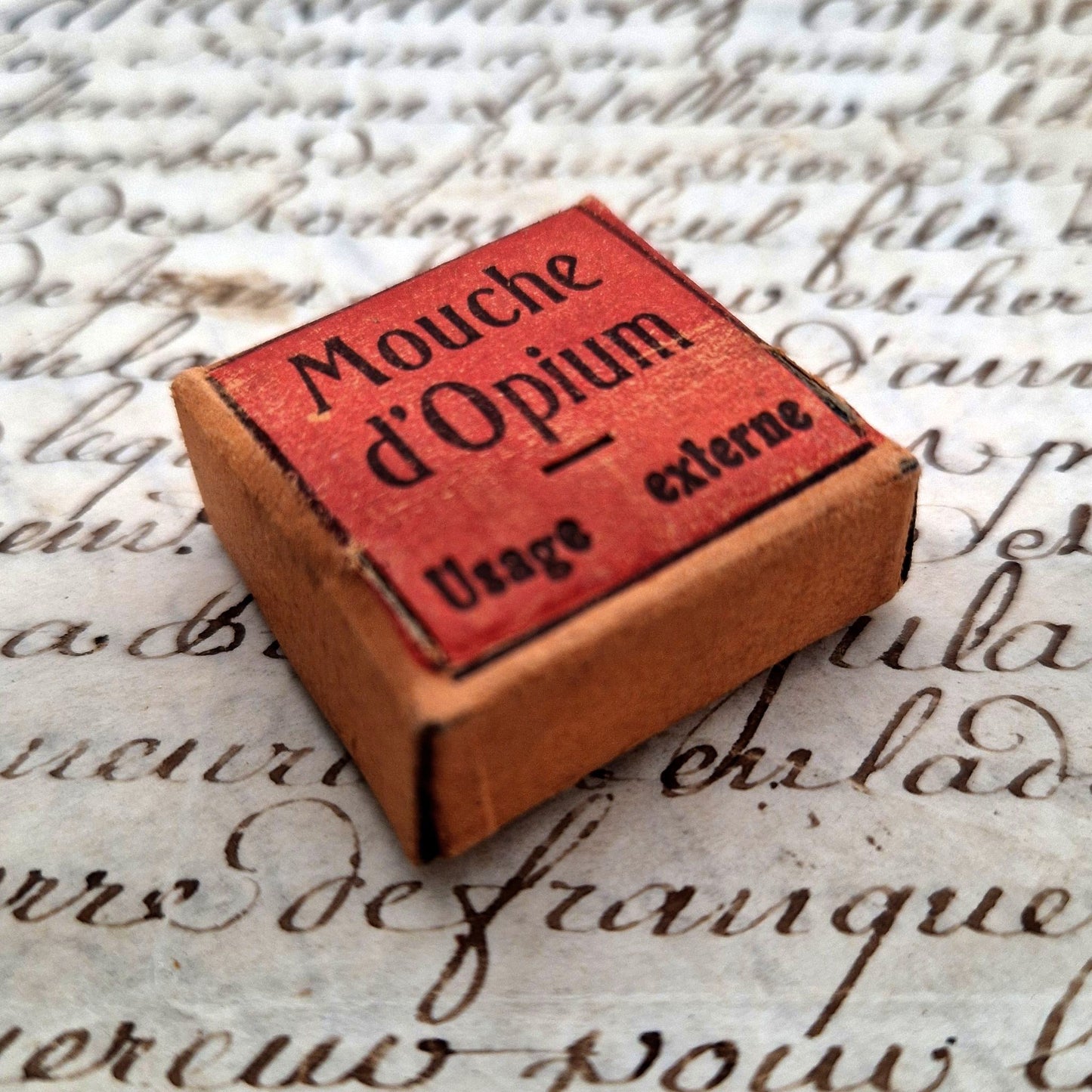 Opium fly pharmacy box