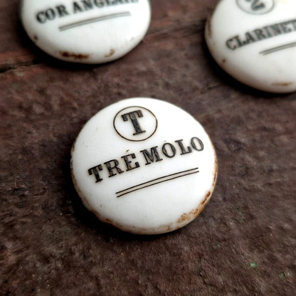 Porcelain enamel organs tops