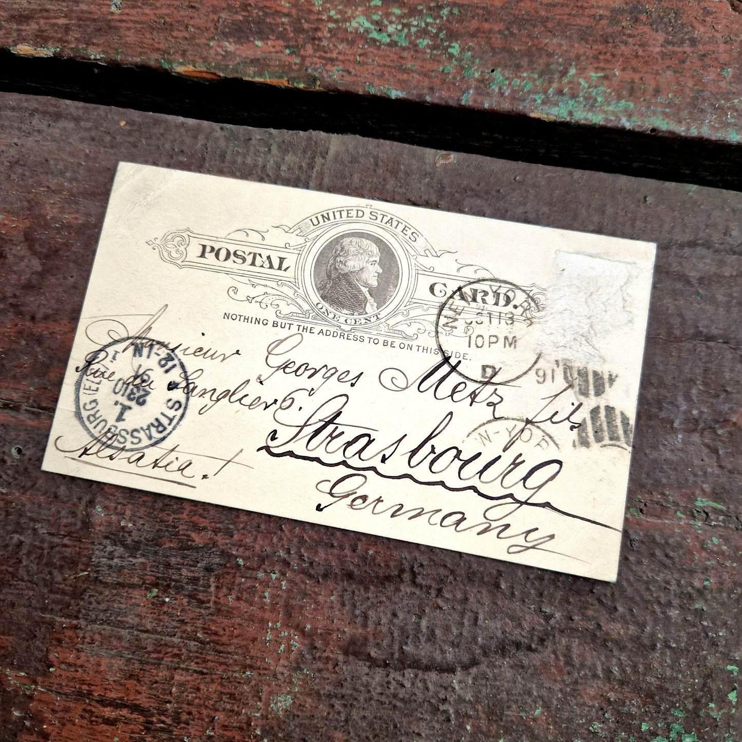 Postal card united states of america