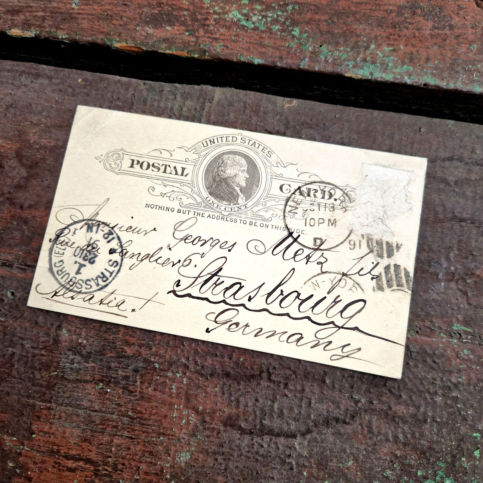 Postal card united states of america