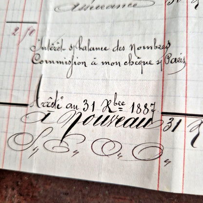 Set old ledger books 1880s