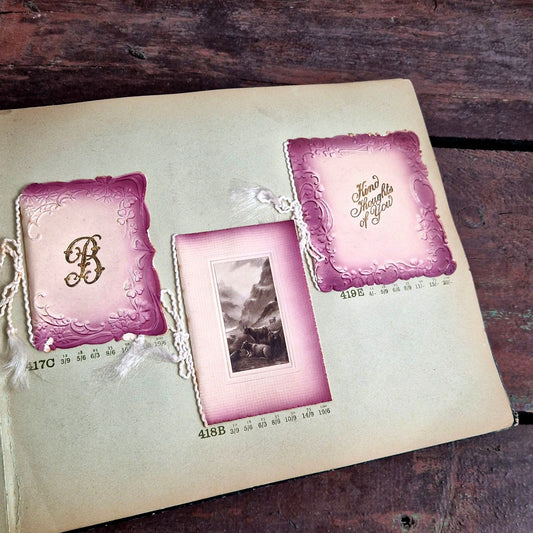 Vintage greeting cards sample album