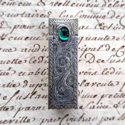 accessoire beauté art déco en argent