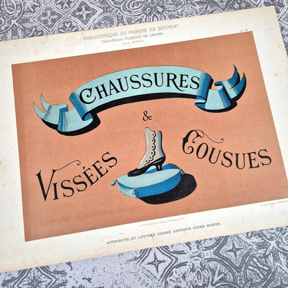 affiche ancienne botzum peintre en batiment