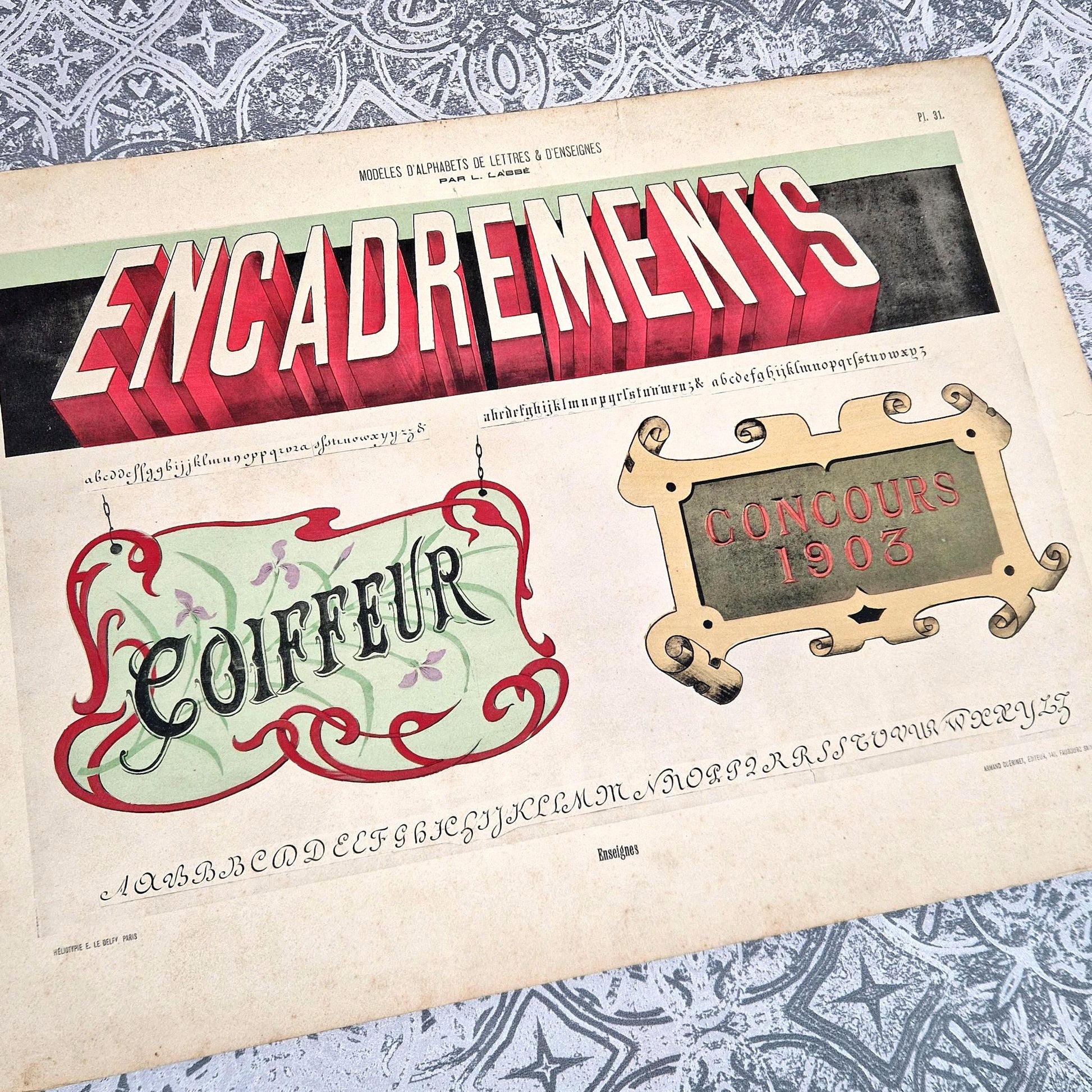 affiche ancienne encadrements arnaud guerinet