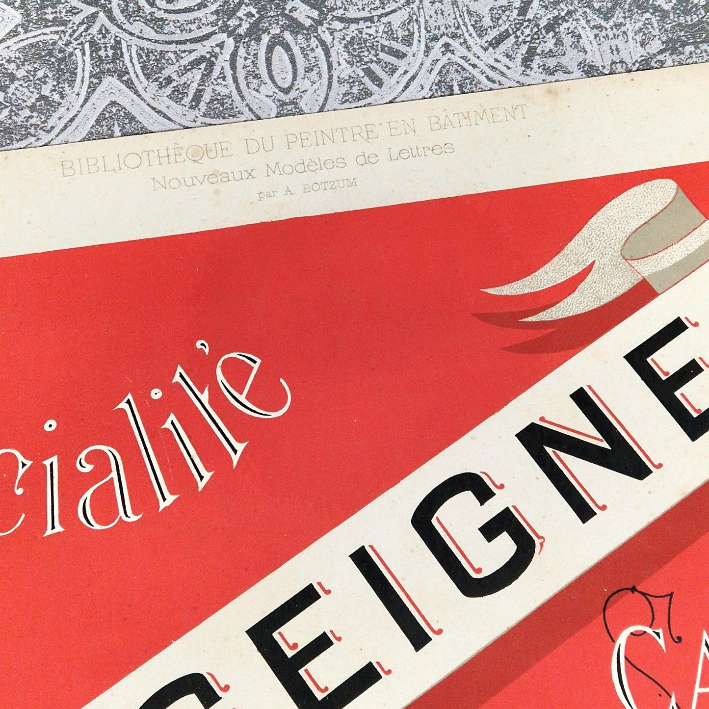 affiche ancienne peintre en batiment thezard