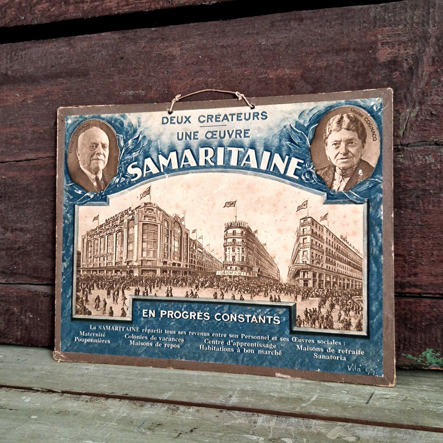 affiche ancienne samaritaine paris