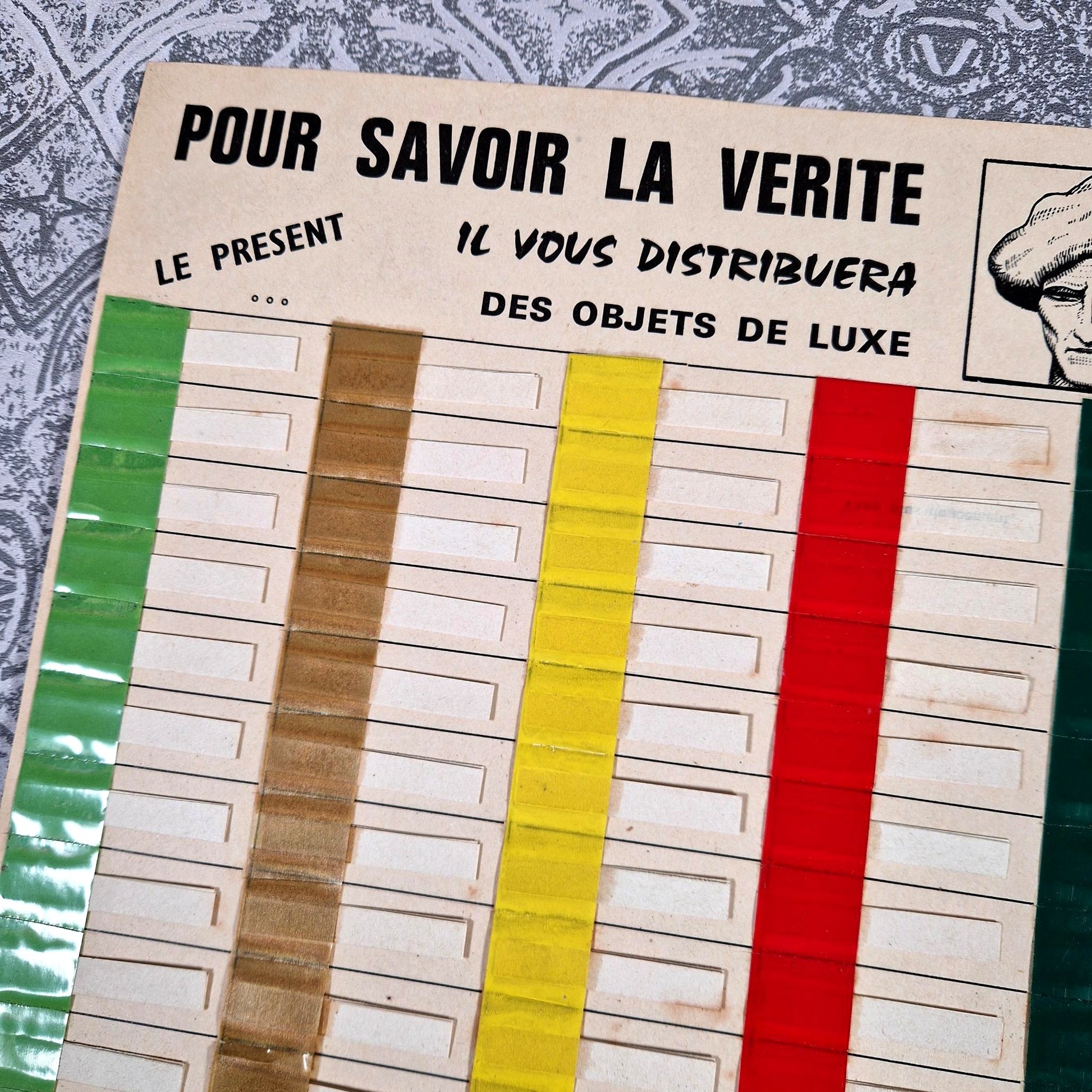 affiche carton promo retro interrogez le fakir