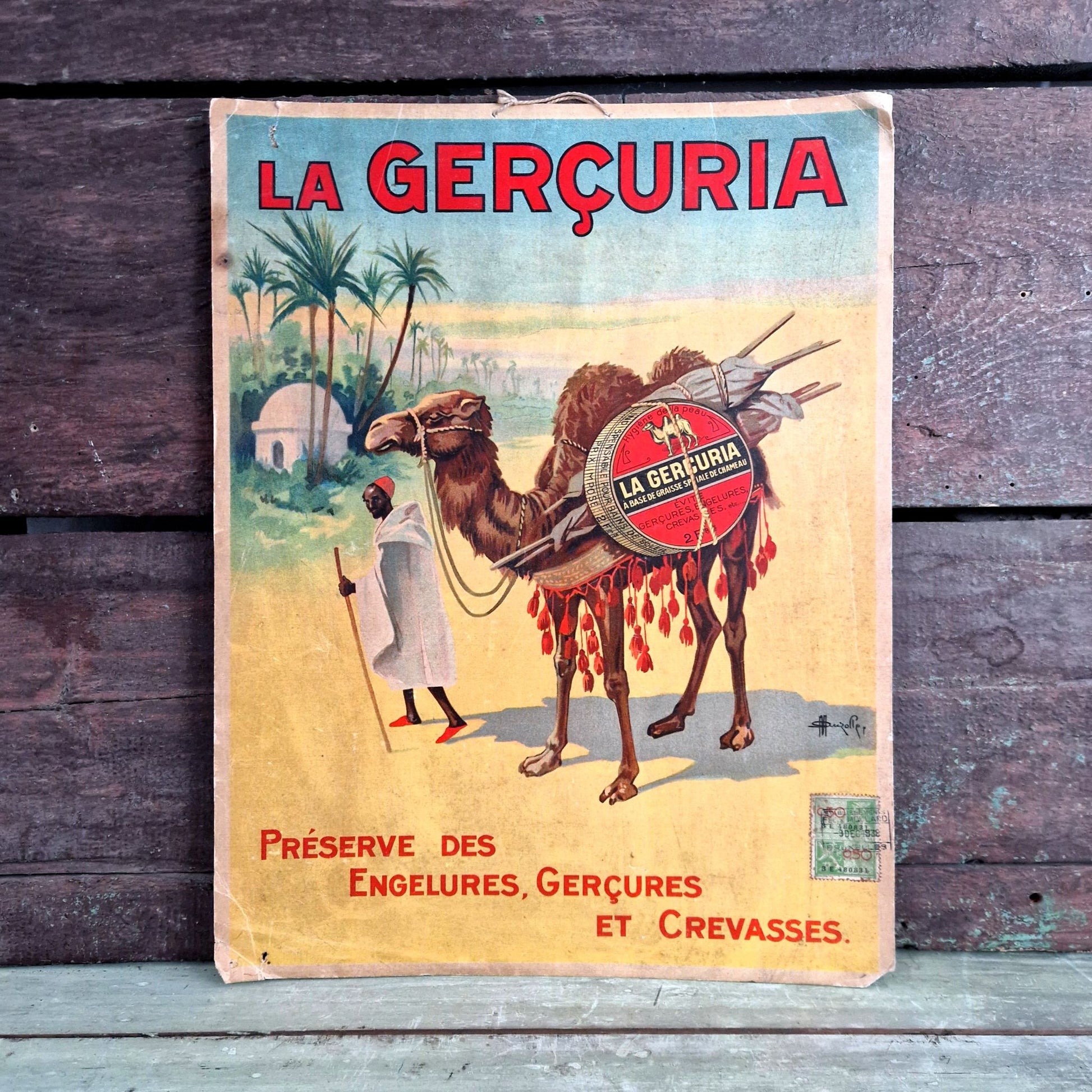 affiche la gercuria baume chameau