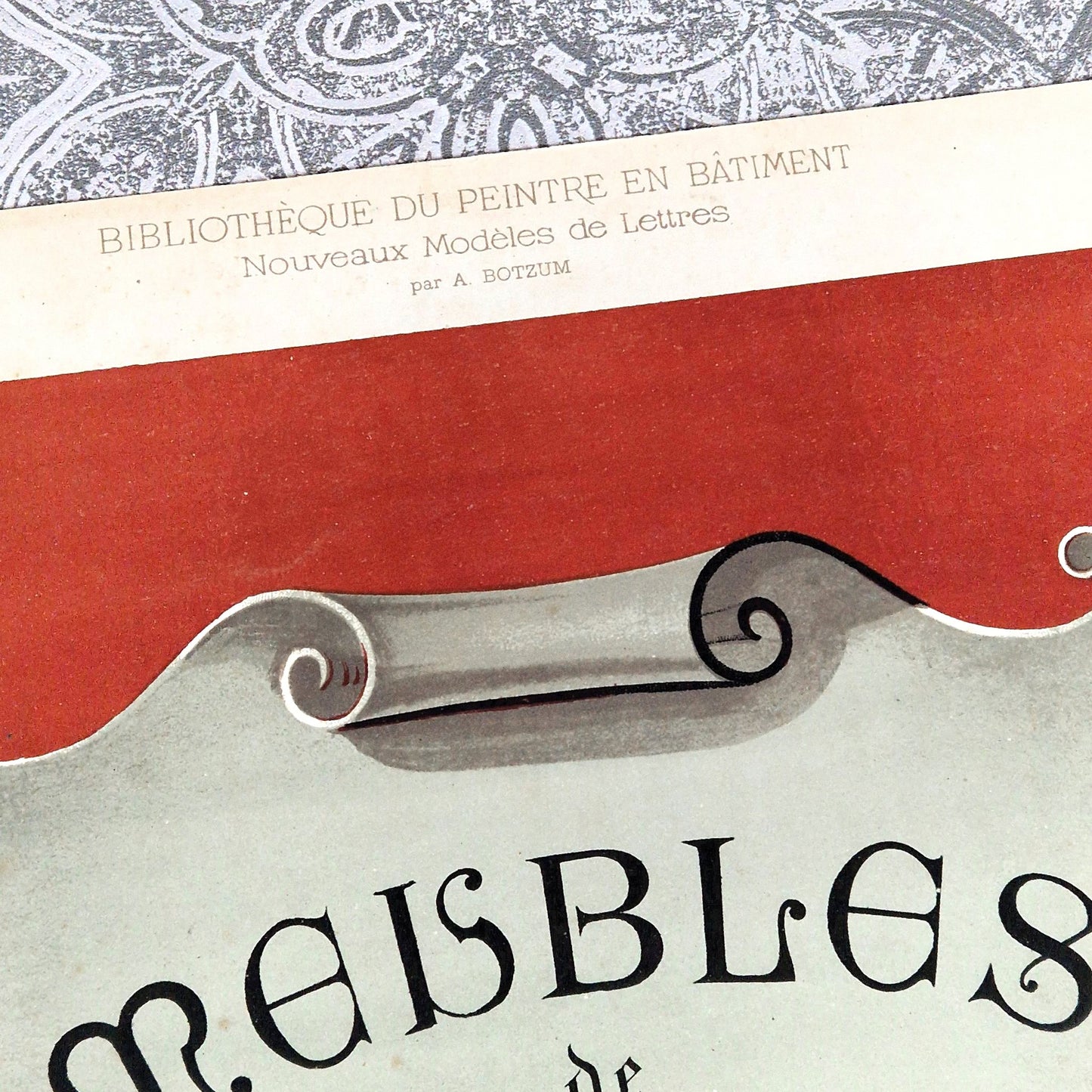 affiche publicitaire meubles de style 1900