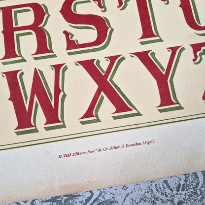 affiche typographique spectacle ancienne