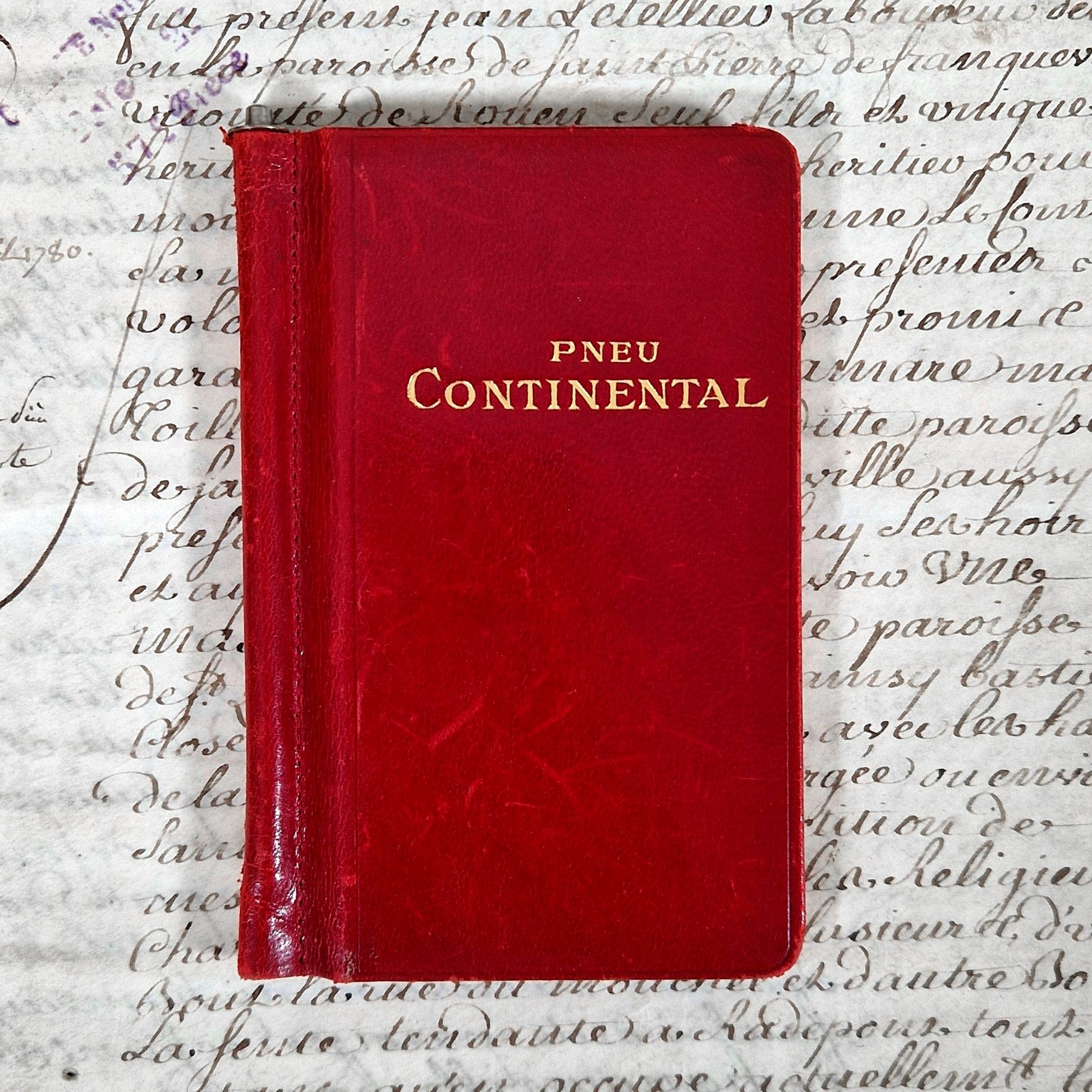 agenda publicitaire pneu continental 1912