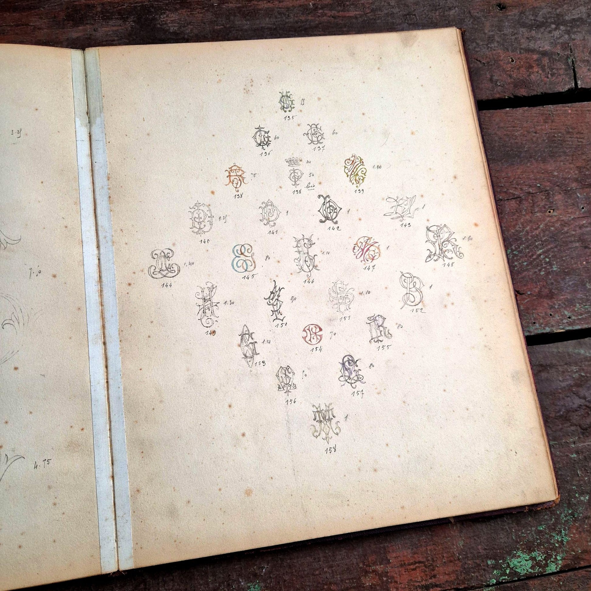 album de calligraphie ornementale xixe