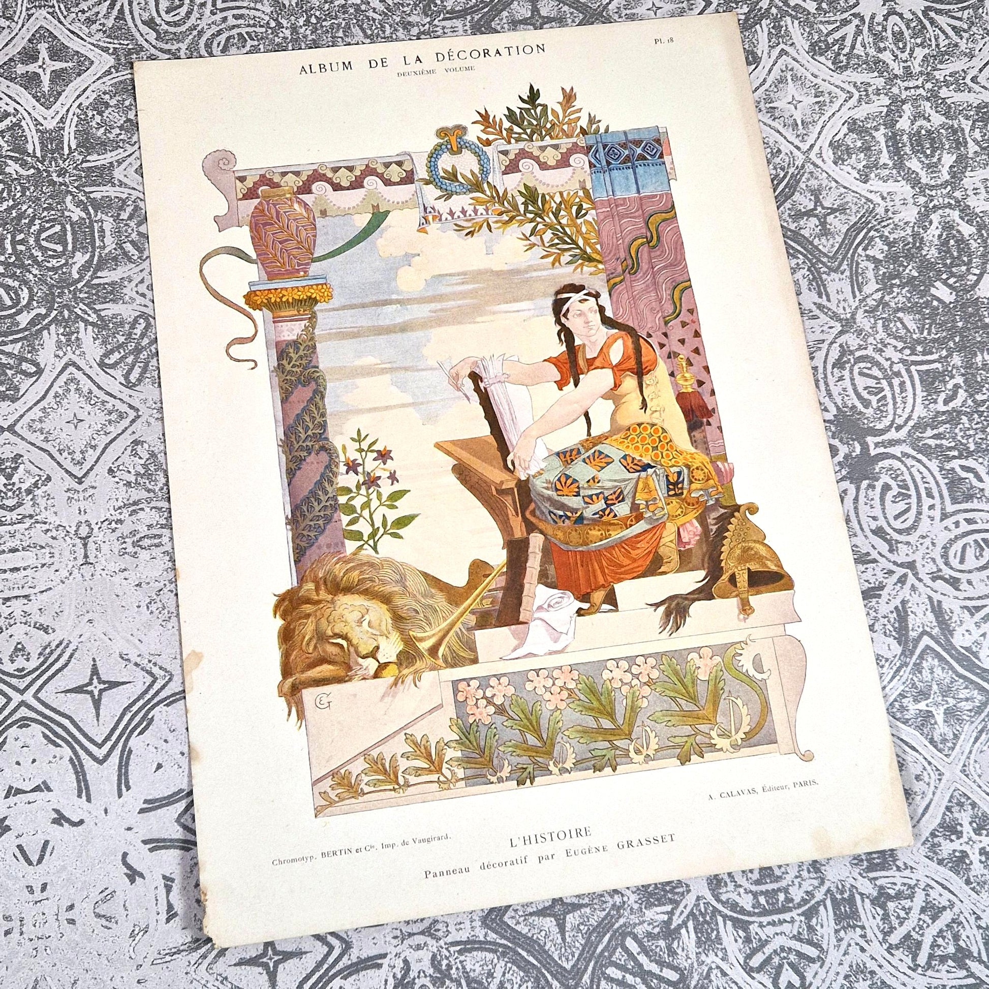 album decoration eugene grasset panneau