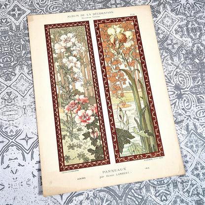 album decoration lambert planche florale