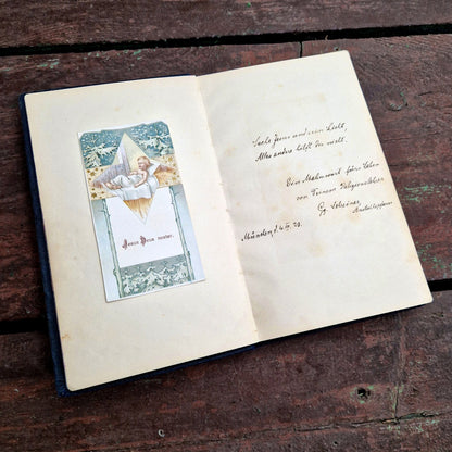 album dédicace allemand calligraphie 1920