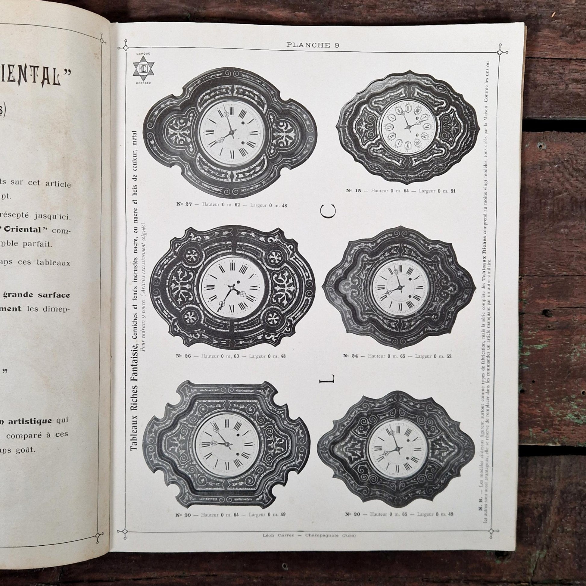 album horlogerie 1910 france