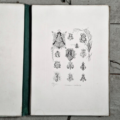 album monogrammes decoratifs 19e