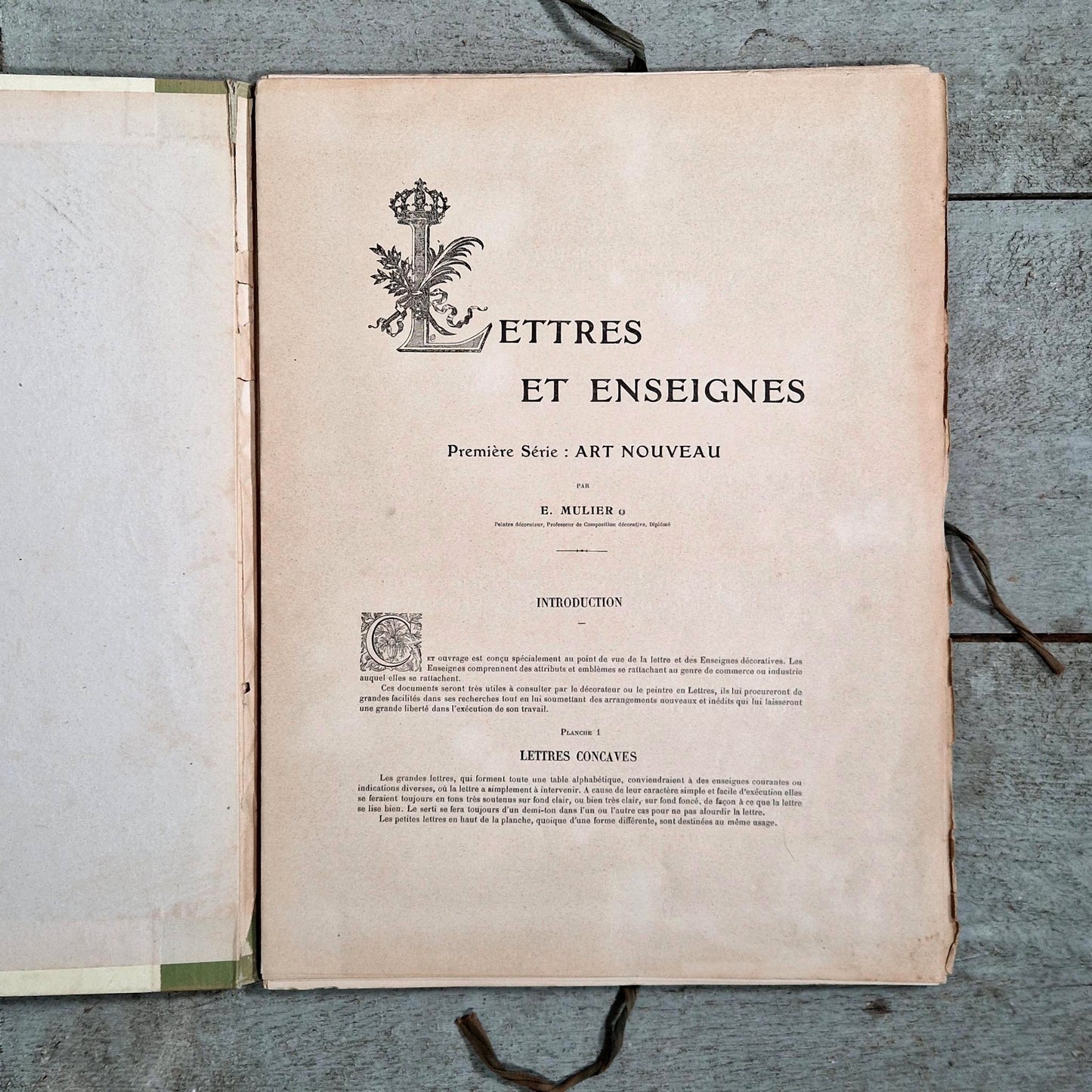 alphabet art nouveau portfolio 1900