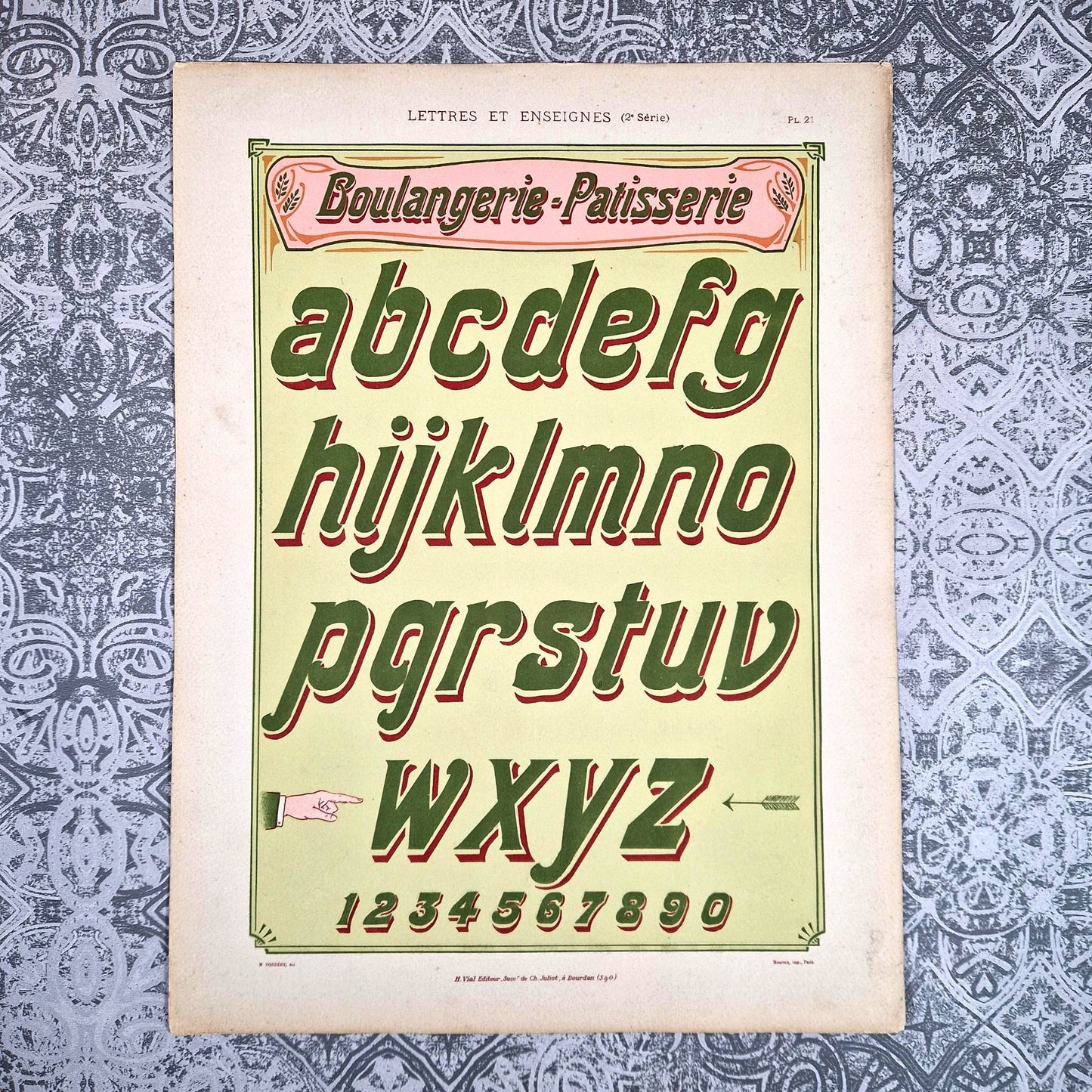 alphabet boulangerie patisserie vial